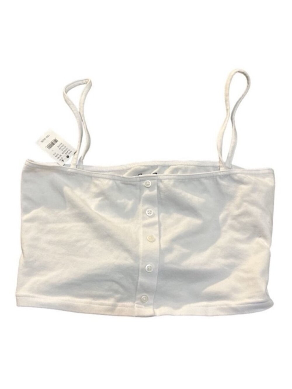 White Cropped Top